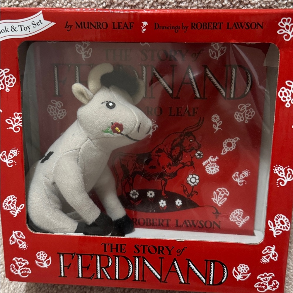 The story of Ferdinand book and plush toy set new in box